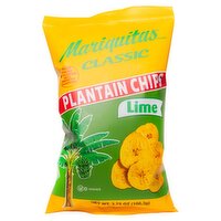 Mariquitas Classic Lime Plantain Chips, 3.75 oz