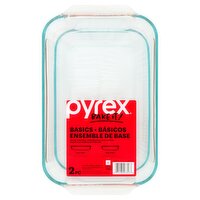 Pyrex Basics 3qt & 2qt Glass Dish Value-Plus Pack, 2 count