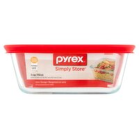 Pyrex Simply Store 4 cup Glass Storage, 1 Each