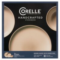 Corelle Handcrafted Stoneware Dinnerware Set, 3 count