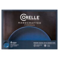 Corelle Handcrafted Stoneware Navy Meal Bowls, 4 count, 4 Each