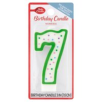 Betty Crocker Numeral 7 Birthday Candle