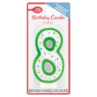 Betty Crocker Numeral 8 Birthday Candle