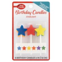 Betty Crocker Starlight Birthday Candles, 6 count