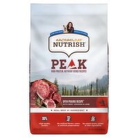 Rachael Ray Nutrish Peak Open Prairie Recipe with Beef, Venison & Lamb Natural Food for Dogs, 12 lb