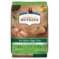 Rachael Ray Nutrish Real Chicken & Veggies Recipe Natural Food for Adult Dogs, 14 lb