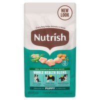 Nutrish Real Chicken & Brown Rice Recipe Complete & Balanced Natural Food for Dogs, 6 lb