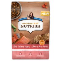 Rachael Ray Nutrish Real Salmon, Veggies & Brown Rice Recipe Natural Food for Adult Dogs, 5.5 lb