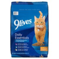 9Lives Daily Essentials with the Flavors of Chicken, Beef & Salmon Cat Food, 12 lb