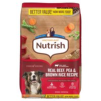 Rachael Ray Nutrish Real Beef, Pea & Brown Rice Recipe Dry Dog Food Better Value, 30 lb