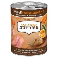 Rachael Ray Nutrish Pemium Paté Real Turkey & Pumpkin Recipe Natural Food for Adult Dogs, 13 oz