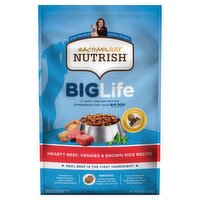 Rachael Ray Nutrish Big Life Hearty Beef, Veggies & Brown Rice Natural Food for Adult Dogs, 14 lb