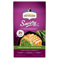 Rachael Ray Nutrish Savory Bites Yummy Chicken & Veggies Recipe Natural Food for Adult Cats, 2.5 lb