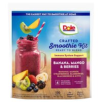 Dole Banana, Mango & Berries Smoothie Kit, 7 oz, 4 count