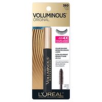 L'Oréal Paris Voluminous Original 360 Black Waterproof Mascara, 0.28 fl oz