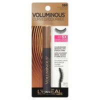 L'Oréal Paris Voluminous 350 Black Brown Curved Mascara, 0.28 fl oz