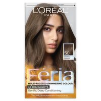 L'Oréal Paris Féria 50 Havana Brown Permanent Haircolour Gel, one application