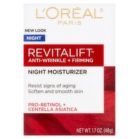 L'Oréal Paris Revitalift Anti-Wrinkle + Firming Night Moisturizer, 1.7 oz