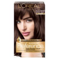 L'Oréal Paris Superior Preference 4SM Dark Soft Mahagony Brown Warmer Haircolor, 1 application