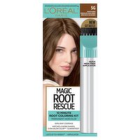 L'Oréal Paris Magic Root Rescue 5G Medium Golden Brown Shades Permanent Haircolor, 1 application