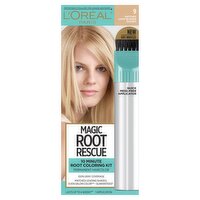 L'Oréal Paris Magic Root Rescue 9 Matches Light Blonde Shades Permanent Haircolor, 1 application