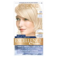 L'Oréal Paris Excellence Creme 01 High-Lift Extra Light Natural Ash Blonde Haircolor, 1 application