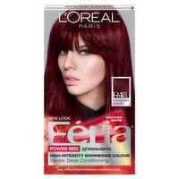 L'Oréal Paris Féria Power Red R48 Intense Deep Auburn Permanent Haircolour Gel, one application