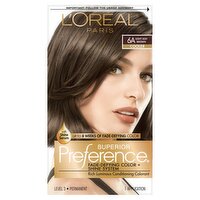 L'Oréal Paris Superior Preference 6A Light Ash Brown Level 3 Permanent Haircolor, 1 application, 1 Each