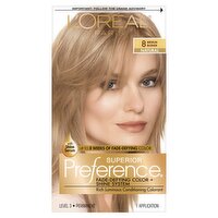 L'Oréal Paris Superior Preference 8 Medium Blonde Level 3 Permanent Haircolor, 1 application