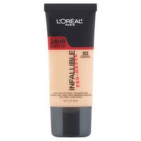 L'Oréal Paris Infallible 105 Natural Beige Pro-Matte Foundation, 1.0 fl oz