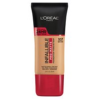 L'Oréal Paris Infallible 107 Fresh Beige Pro-Matte Foundation, 1.0 fl oz