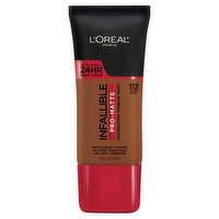 L'Oréal Paris Infallible 112 Cocoa Pro-Matte Foundation, 1.0 fl oz