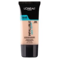 L'Oréal Paris Infallible 202 Creamy Natural Pro-Glow Foundation Sunscreen, SPF 15, 1.0 fl oz