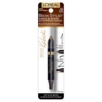 L'Oréal Paris Brow Stylist 312 Blonde Brow Crayon and Kabuki Blender, 0.05 oz