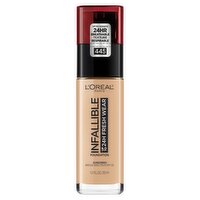 L'Oréal Paris Infallible 445 Vanilla Broad Spectrum Foundation Sunscreen, SPF 25, 1.0 fl oz