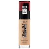 L'Oréal Paris Infallible 470 Radiant Honey Broad Spectrum Foundation Sunscreen, SPF 25, 1.0 fl oz