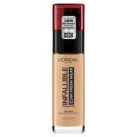 L'Oréal Paris Infallible 480 Radiant Sand Broad Spectrum Foundation Sunscreen, SPF 25, 1.0 fl oz