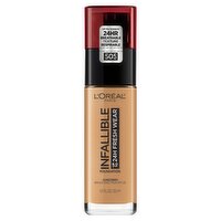 L'Oréal Paris Infallible 500 Honey Biscue Broad Spectrum Foundation Sunscreen, SPF 25, 1.0 fl oz