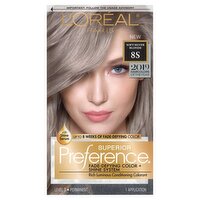 L'Oréal Paris Superior Preference 8S Soft Silver Blonde Level 3 Haircolor, 1 application