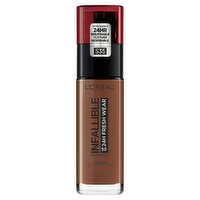 L'Oréal Paris Infallible 535 Espresso Broad Spectrum Foundation Sunscreen, SPF 25, 1.0 fl oz