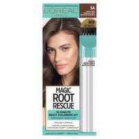 L'Oréal Paris Magic Root Rescue 5A Matches Medium Ash Brown Shades Haircolor, 1 application