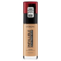 L'Oréal Paris Infallible 481 Cool Sand Broad Spectrum Foundation Sunscreen, SPF 25, 1.0 fl oz