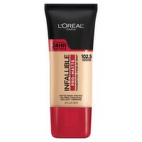 L'Oréal Paris Infallible 102.5 Natural Rose Pro-Matte Foundation, 1.0 fl oz