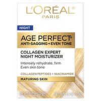 L'Oreal Paris Age Perfect® Collagen Expert Night Moisturizer for Face, 2.5 oz, 2.5 Ounce