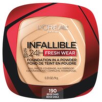 L'Oréal Paris Infallible 190 Beige Sand Fresh Wear Foundation in a Powder, 0.31 oz