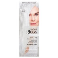 L'Oréal Paris Le Color Gloss Silver White Anti-Yellow One Step Toning Gloss, 4.0 fl oz