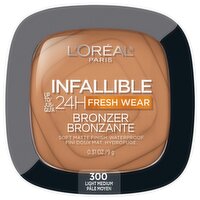 L'Oréal Paris Infallible 300 Light Medium Soft Matte Bronzer, 0.31 oz