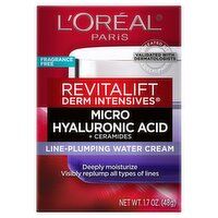 L'ORÉAL PARiS Revitalift Derm Intensives Line-Plumping Water Cream, 1.7 oz