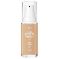 L'Oréal Paris True Match W4 Warm Light Medium Super-Blendable Foundation, 1.0 fl oz