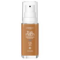 L'Oréal Paris True Match C6 Cool Medium Super-Blendable Foundation, 1.0 fl oz